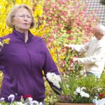 Elderly Woman Lower Back Pain Stock Photo