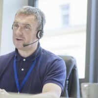 Call Center Employee Stock Photo