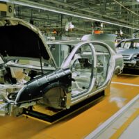 Car Assembly Line Stock Photo