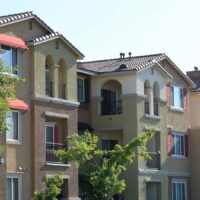 Apartment Complex Stock Photo