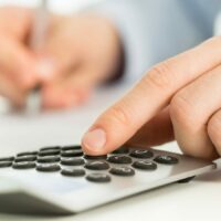 Calculator Stock Photo