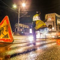 Road Construction Stock Photo