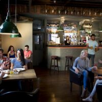 Busy Bar/Restaurant Stock Photo