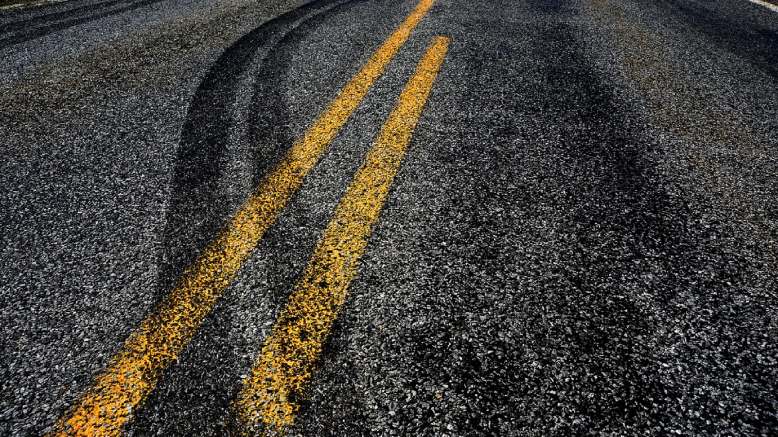 Road Skidmarks Stock Photo