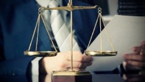 Scales of Justice Stock Photo