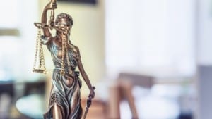 Lady Justice Statue Stock Photo